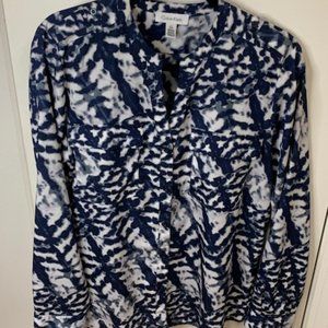Calvin Klein Blue & White Blouse